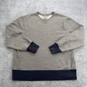 Wallace and Barnes Crewneck Sweatshirt Mens Gray Extra Large Heavyweight Raglan
